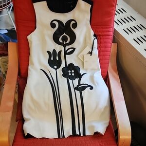 Victoria Beckham for Target White And White Dress